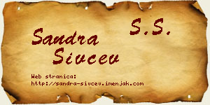 Sandra Sivčev vizit kartica